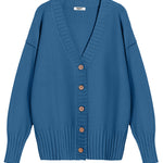 Nadorine Women's Open Front Oversized Soft Knit Sweater Cardigan
