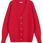 Nadorine Women's Open Front Oversized Soft Knit Sweater Cardigan