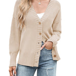 Nadorine Women's Open Front Oversized Soft Knit Sweater Cardigan