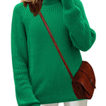 Nadorine Women's 2024 Fall Turtleneck Sweaters Loose Knit Pullover