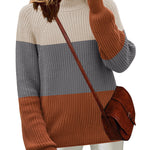 Nadorine Women's 2024 Fall Turtleneck Sweaters Loose Knit Pullover