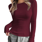 Zeagoo Womens Thermal Long Sleeve Shirts Stretch Crewneck T-Shirt