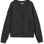 Nadorine Women's Cropped Cardigan 2024 Fall Button Sweaters