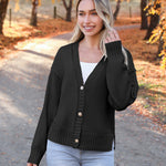 Nadorine Women's Cropped Cardigan 2024 Fall Button Sweaters