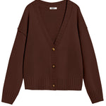 Nadorine Women's Cropped Cardigan 2024 Fall Button Sweaters