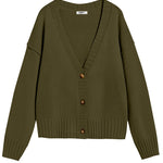 Nadorine Women's Cropped Cardigan 2024 Fall Button Sweaters
