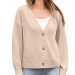 Nadorine Women's Cropped Cardigan 2024 Fall Button Sweaters