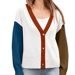 Nadorine Women's Cropped Cardigan 2024 Fall Button Sweaters