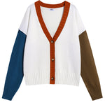 Nadorine Women's Cropped Cardigan 2024 Fall Button Sweaters