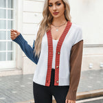 Nadorine Women's Cropped Cardigan 2024 Fall Button Sweaters