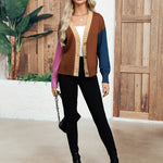 Nadorine Women's Cropped Cardigan 2024 Fall Button Sweaters