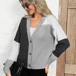 Nadorine Women's Cropped Cardigan 2024 Fall Button Sweaters