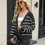 Nadorine Women's Cropped Cardigan 2024 Fall Button Sweaters
