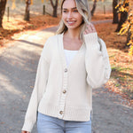Nadorine Women's Cropped Cardigan 2024 Fall Button Sweaters