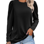 Nadorine Tunic Tops for Women Casual Crew Neck Pullover
