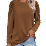 Nadorine Tunic Tops for Women Casual Crew Neck Pullover