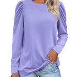 Nadorine Tunic Tops for Women Casual Crew Neck Pullover