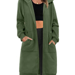Zeagoo Women's Zip Up Hoodies Oversized Fleece Long Tunic Sweatshirts