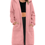 Zeagoo Women's Zip Up Hoodies Oversized Fleece Long Tunic Sweatshirts