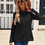 Nadorine Women's Knit Blouse Soft Long Sleeve Shirt Tops