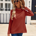 Nadorine Women's Knit Blouse Soft Long Sleeve Shirt Tops