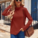 Nadorine Women's Knit Blouse Soft Long Sleeve Shirt Tops
