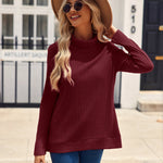 Nadorine Women's Knit Blouse Soft Long Sleeve Shirt Tops