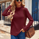 Nadorine Women's Knit Blouse Soft Long Sleeve Shirt Tops