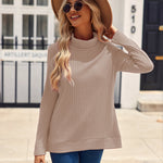 Nadorine Women's Knit Blouse Soft Long Sleeve Shirt Tops
