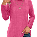 Nadorine Women's Knit Blouse Soft Long Sleeve Shirt Tops