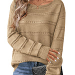 Zeagoo Womens Sweaters Cute Long Sleeve Off The Shoulder Tops