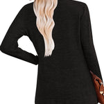 Nadorine Women's Casual Tunic Tops Long Sleeve Shirts