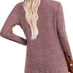 Nadorine Women's Casual Tunic Tops Long Sleeve Shirts