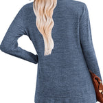 Nadorine Women's Casual Tunic Tops Long Sleeve Shirts