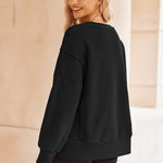 Nadorine Women's Oversize Sweatshirts Reverse Seam Fleece Jackets