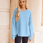 Nadorine Women's Oversize Sweatshirts Reverse Seam Fleece Jackets