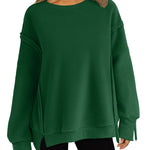 Nadorine Women's Oversize Sweatshirts Reverse Seam Fleece Jackets