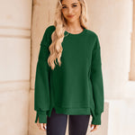 Nadorine Women's Oversize Sweatshirts Reverse Seam Fleece Jackets