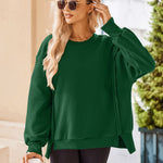 Nadorine Women's Oversize Sweatshirts Reverse Seam Fleece Jackets