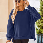 Nadorine Women's Oversize Sweatshirts Reverse Seam Fleece Jackets