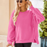 Nadorine Women's Oversize Sweatshirts Reverse Seam Fleece Jackets