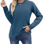 Nadorine Sweaters for Women Fall Outfits Long Sleeve Knit Pullover Tops
