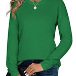 Nadorine Sweaters for Women Fall Outfits Long Sleeve Knit Pullover Tops