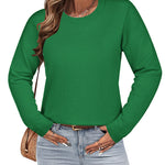Nadorine Sweaters for Women Fall Outfits Long Sleeve Knit Pullover Tops