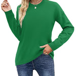 Nadorine Sweaters for Women Fall Outfits Long Sleeve Knit Pullover Tops