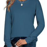 Nadorine Sweaters for Women Fall Outfits Long Sleeve Knit Pullover Tops