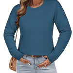 Nadorine Sweaters for Women Fall Outfits Long Sleeve Knit Pullover Tops
