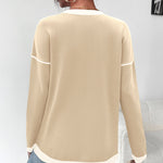 Nadorine Sweaters for Women Fall Outfits Long Sleeve Knit Pullover Tops