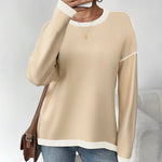 Nadorine Sweaters for Women Fall Outfits Long Sleeve Knit Pullover Tops