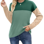 Nadorine Sweaters for Women Fall Outfits Long Sleeve Knit Pullover Tops